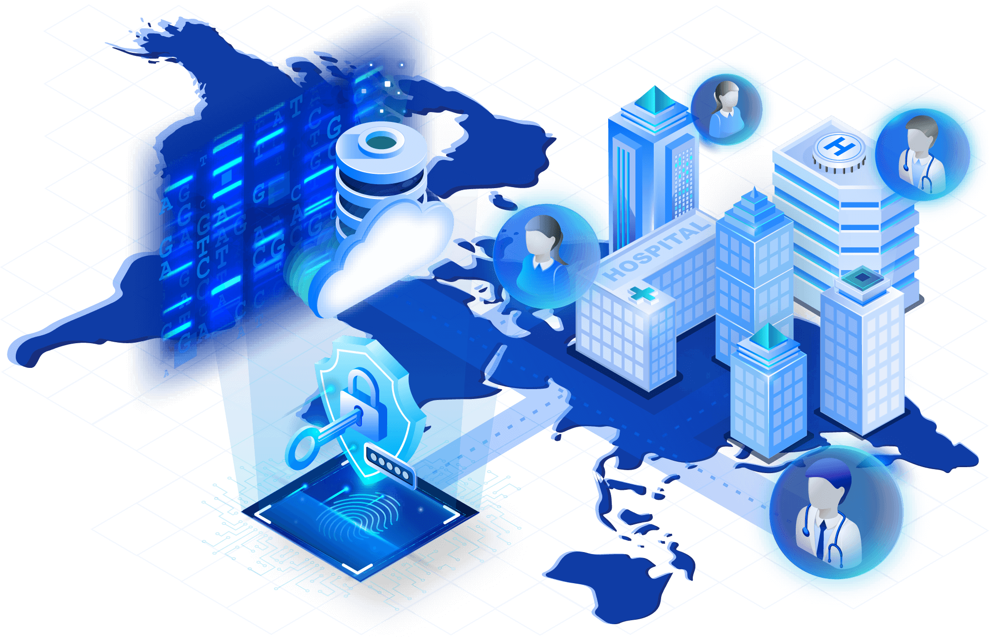 Securely govern your data  icon