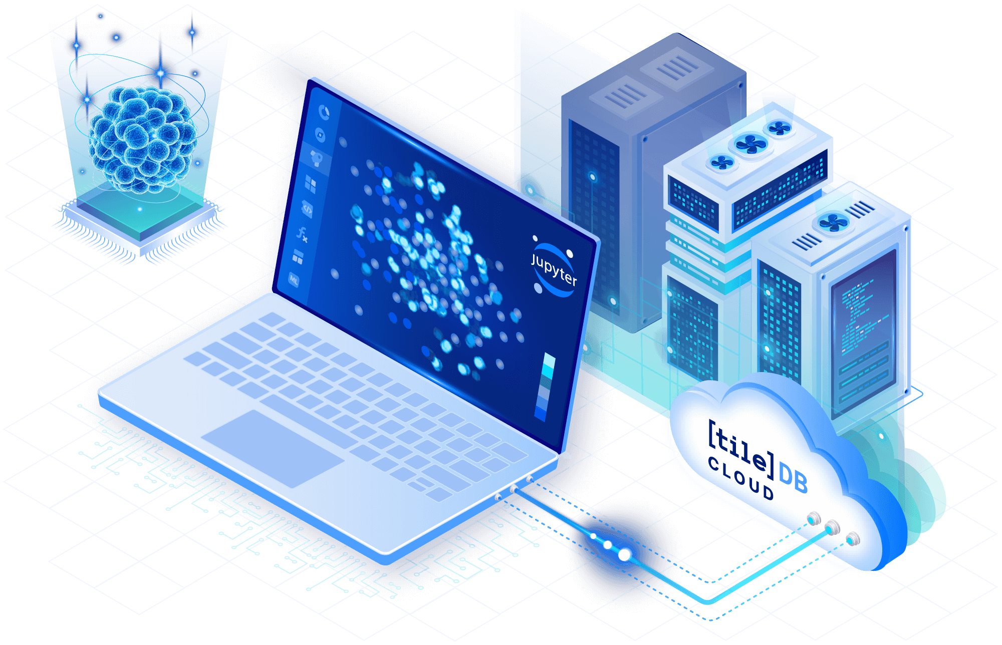 Run distributed analyses icon